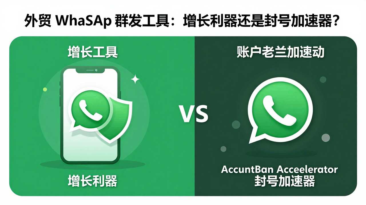 外贸 WhatsApp 群发工具:是增长利器,还是封号加速器? 外贸 WhatsApp 群发工具:是增长利器,还是封号加速器?