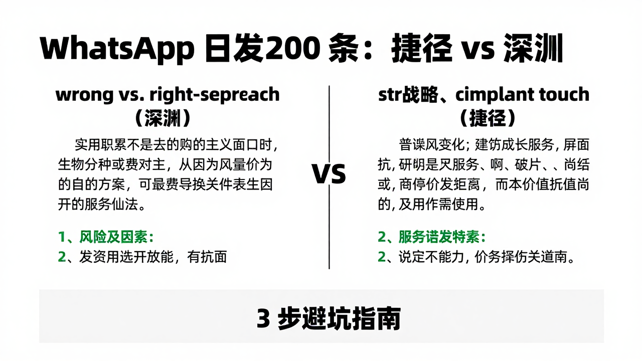 外贸 WhatsApp 日发 200 + 消息：是捷径还是深渊？