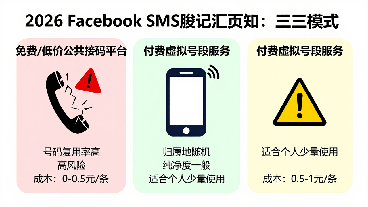 Facebook短信验证接码：2026年跨境账号安全与成本平衡的实战观察