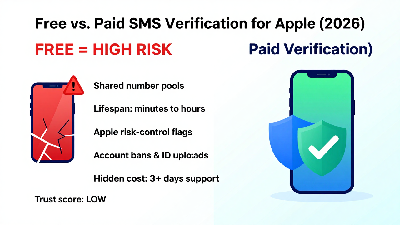 Free SMS Verification for Apple in 2026: A Cross-Border Business Guide to Avoiding the Pitfalls