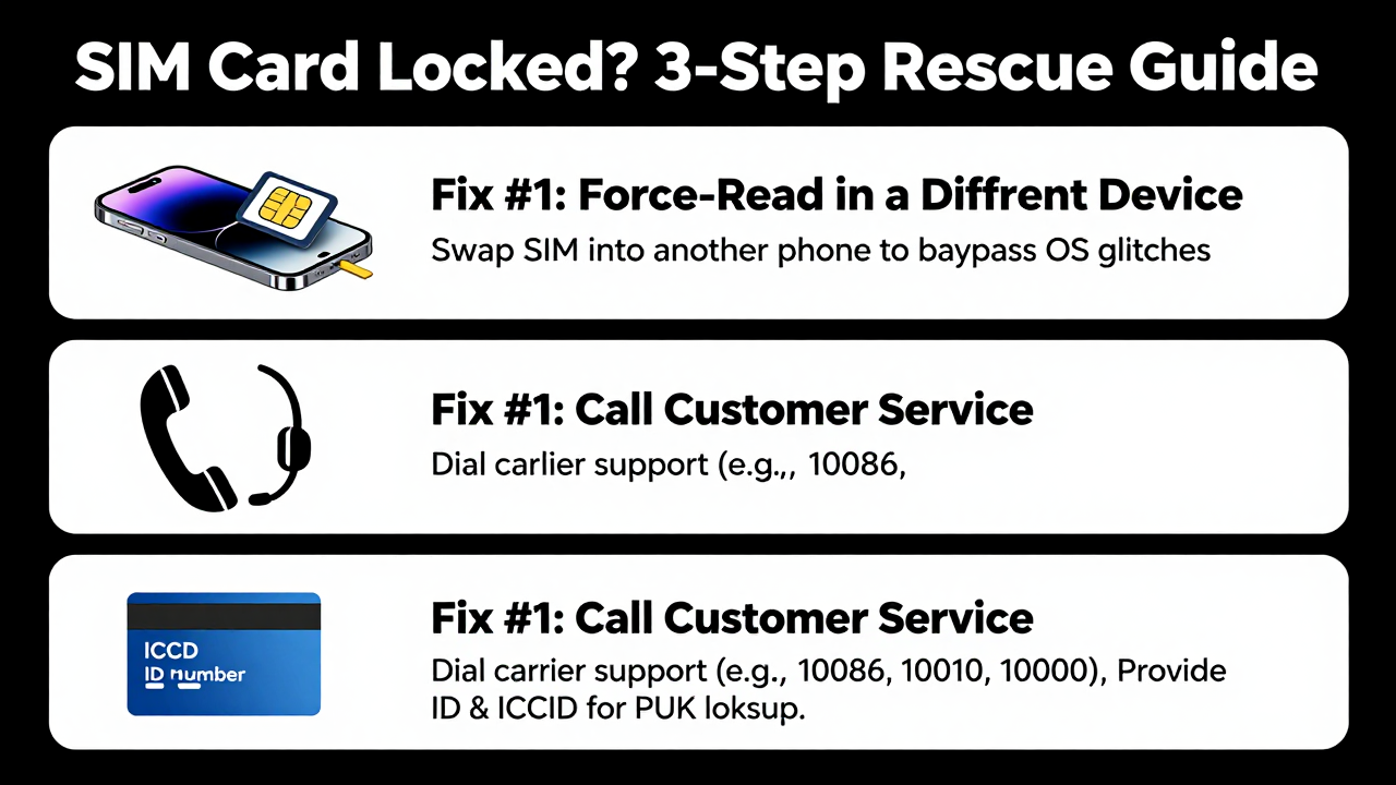 SIM Card Locked and No SMS? A Cross-Border Seller's Rescue Guide SIM Card Locked and No SMS? A Cross-Border Seller's Rescue Guide