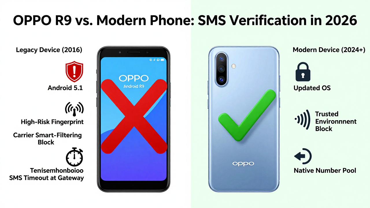 OPPO R9 Not Receiving SMS Verification Codes? The 2026 Account Security Challenge Every Cross-Border Seller Must Solve
