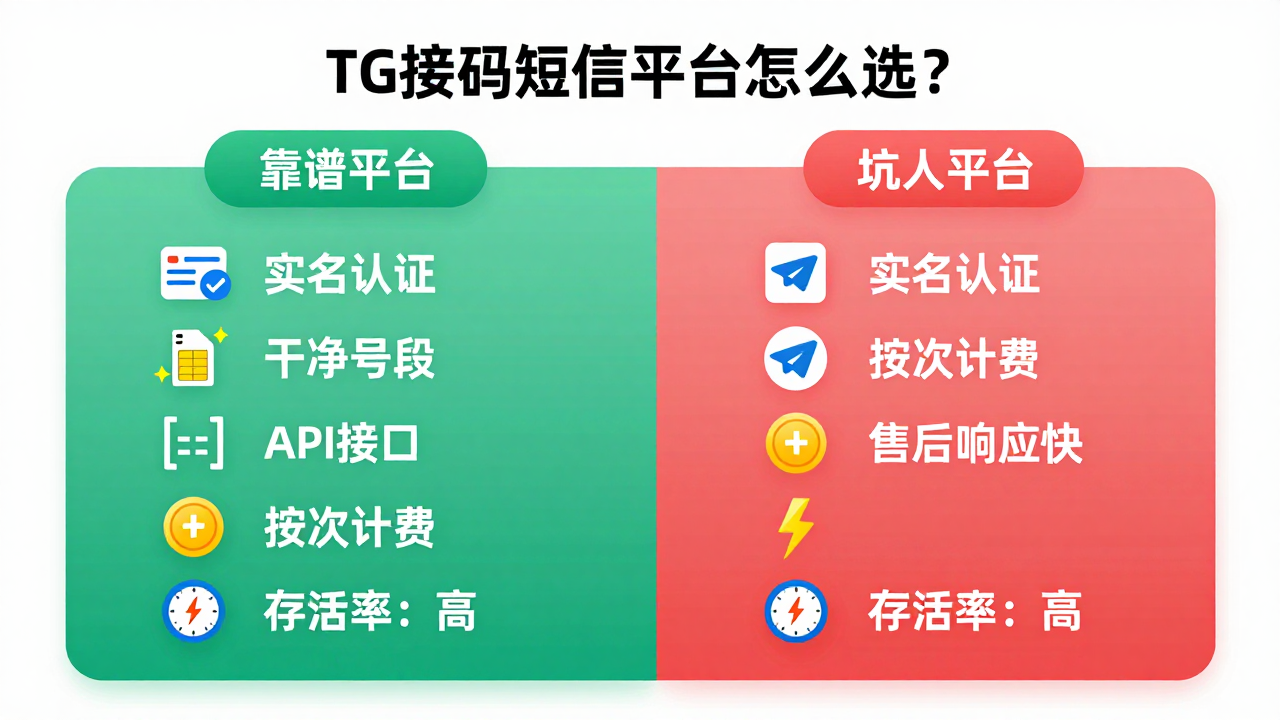 tg接码短信平台怎么选？跨境圈里那些不能说的门道