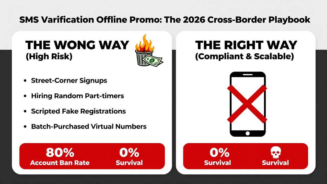 SMS Verification Code Offline Promo in 2026: The Hidden Customer Acquisition Channel Cross-Border Sellers Can't Ignore