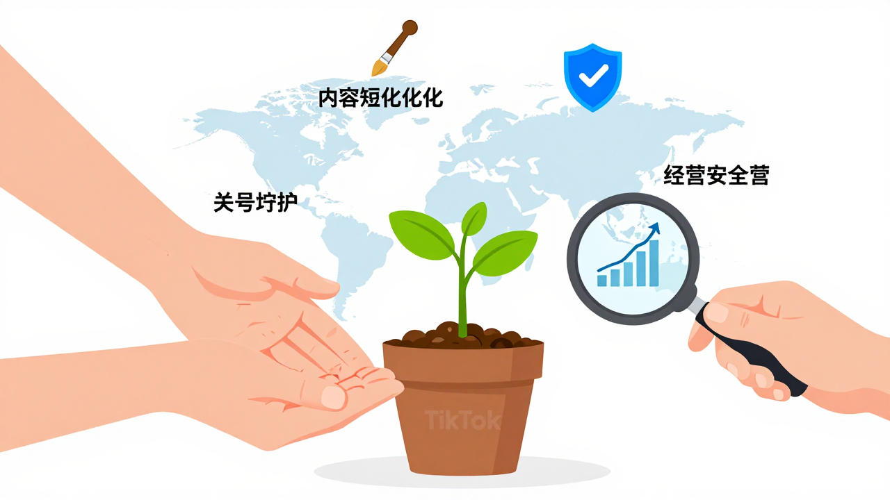 购买TikTok白号后如何有效运营？3个核心动作与避坑指南